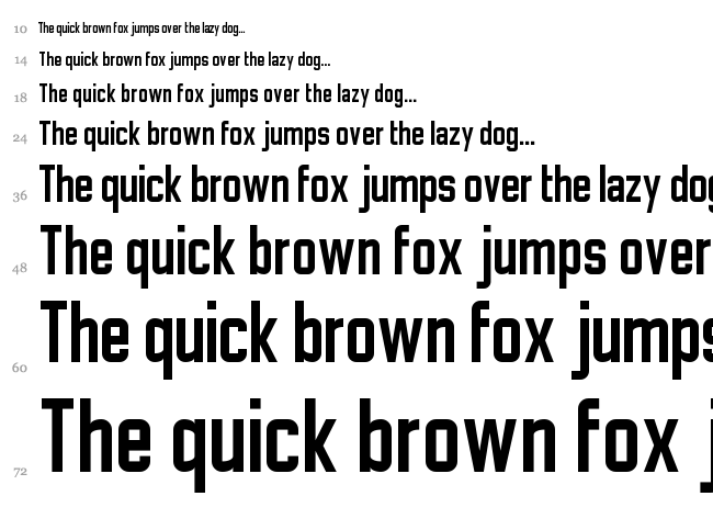 Matthan Sans NC font waterfall